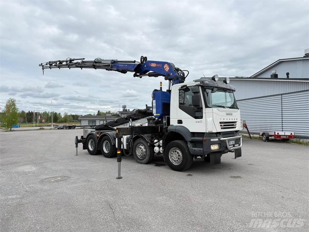 Iveco 410T45 8x4 Lastbil med kran