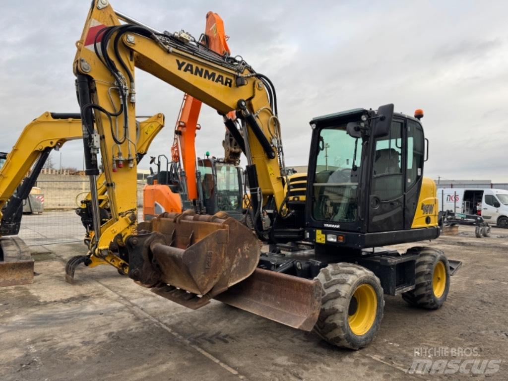 Yanmar B95W (40667) Gravemaskiner på hjul