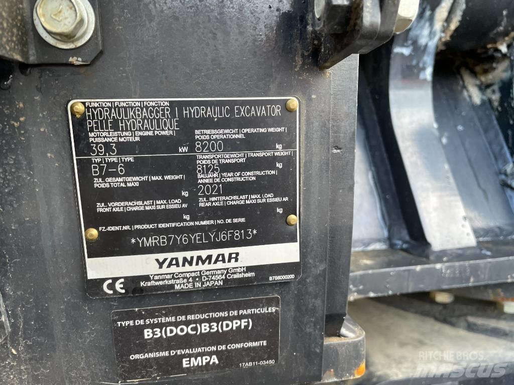 Yanmar B7 Midi-gravemaskiner 7t - 12t