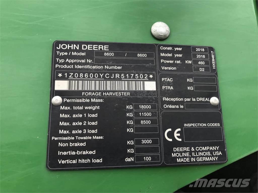 John Deere 8600 Finsnittere