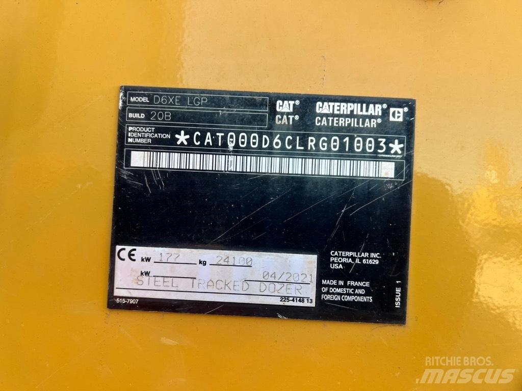 CAT D6XE Bulldozer på larvebånd