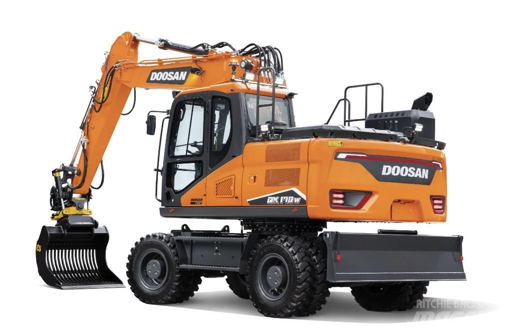 Doosan DX 170 W Gravemaskiner på hjul
