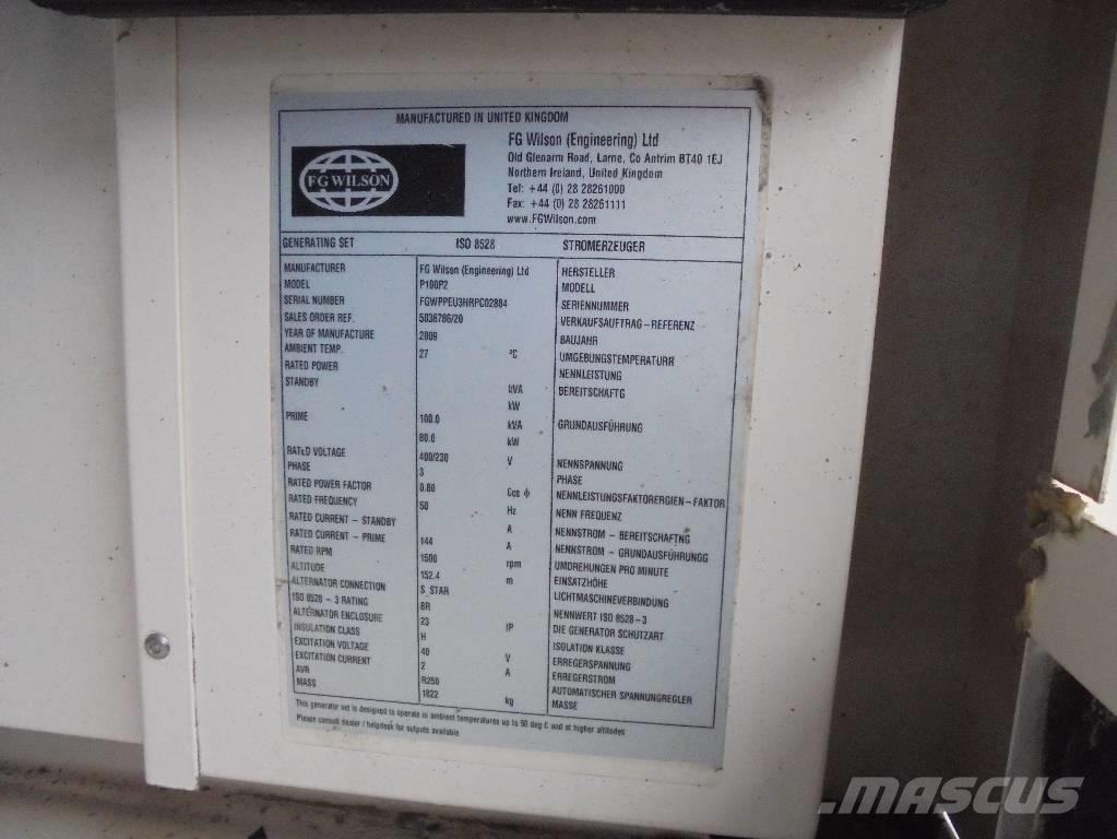 Wilson P 100 P2 Dieselgeneratorer