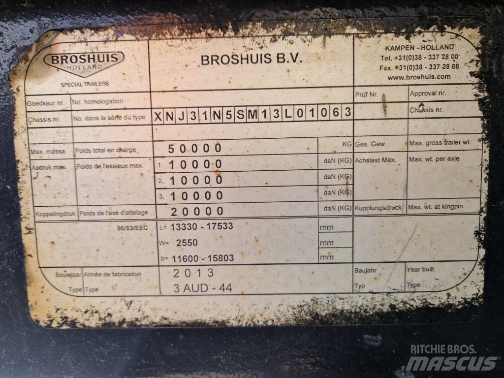 Broshuis Brønntralle Semi-trailer blokvogn
