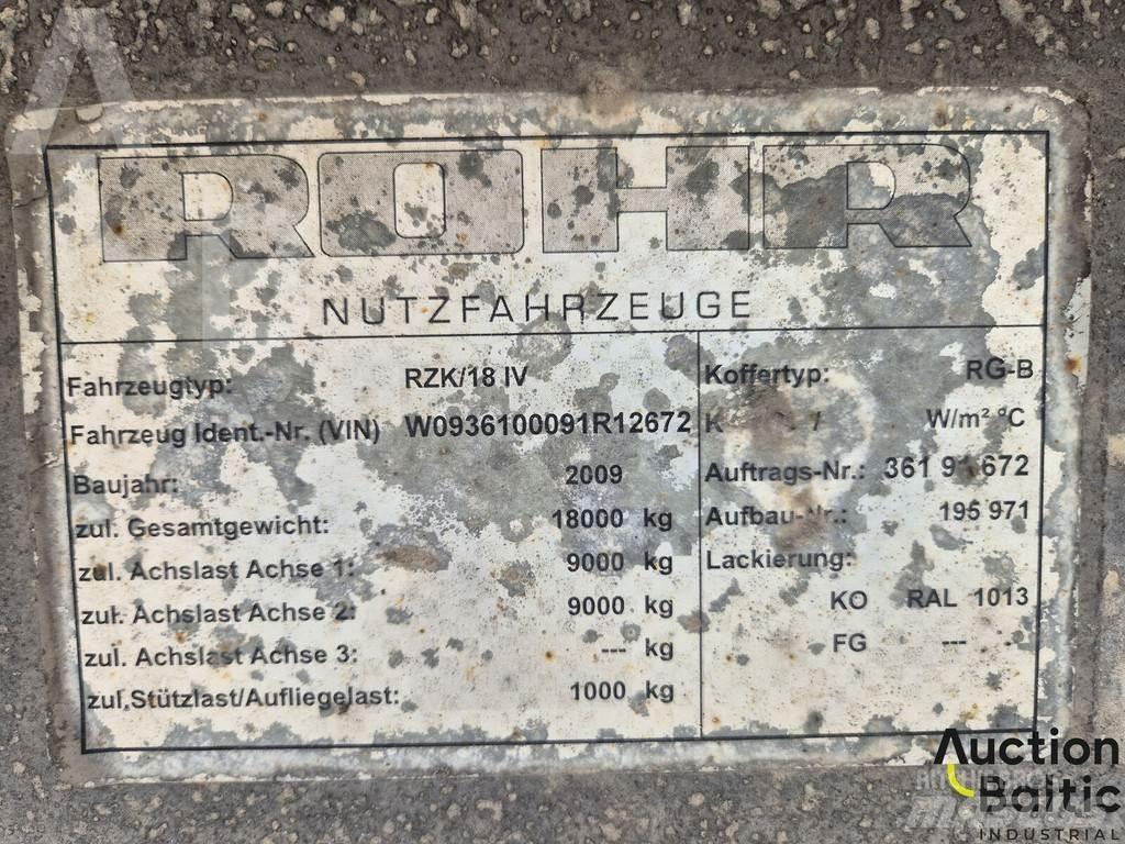 Rohr RZK 18 IV Semi-trailer med Gardinsider