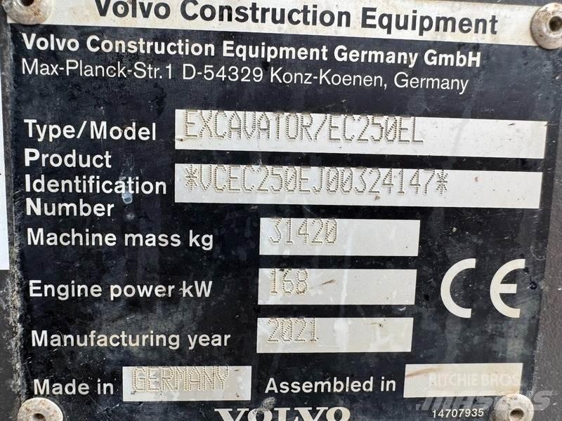 Volvo EC 250 EL Gravemaskiner på larvebånd