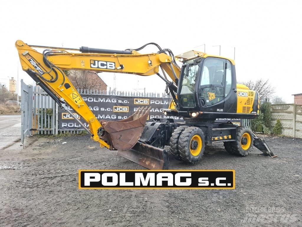 JCB JS 145 W Gravemaskiner på hjul