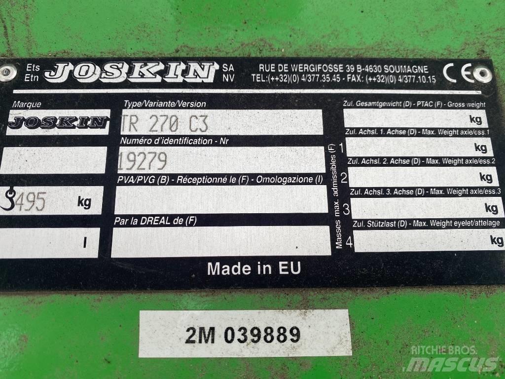Joskin TR 270 C3 Græsklippere og skårlæggere