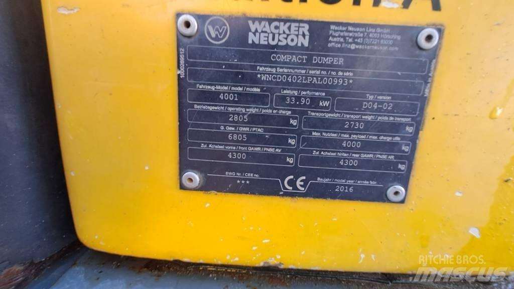 Wacker Neuson LD4001 Dumpere