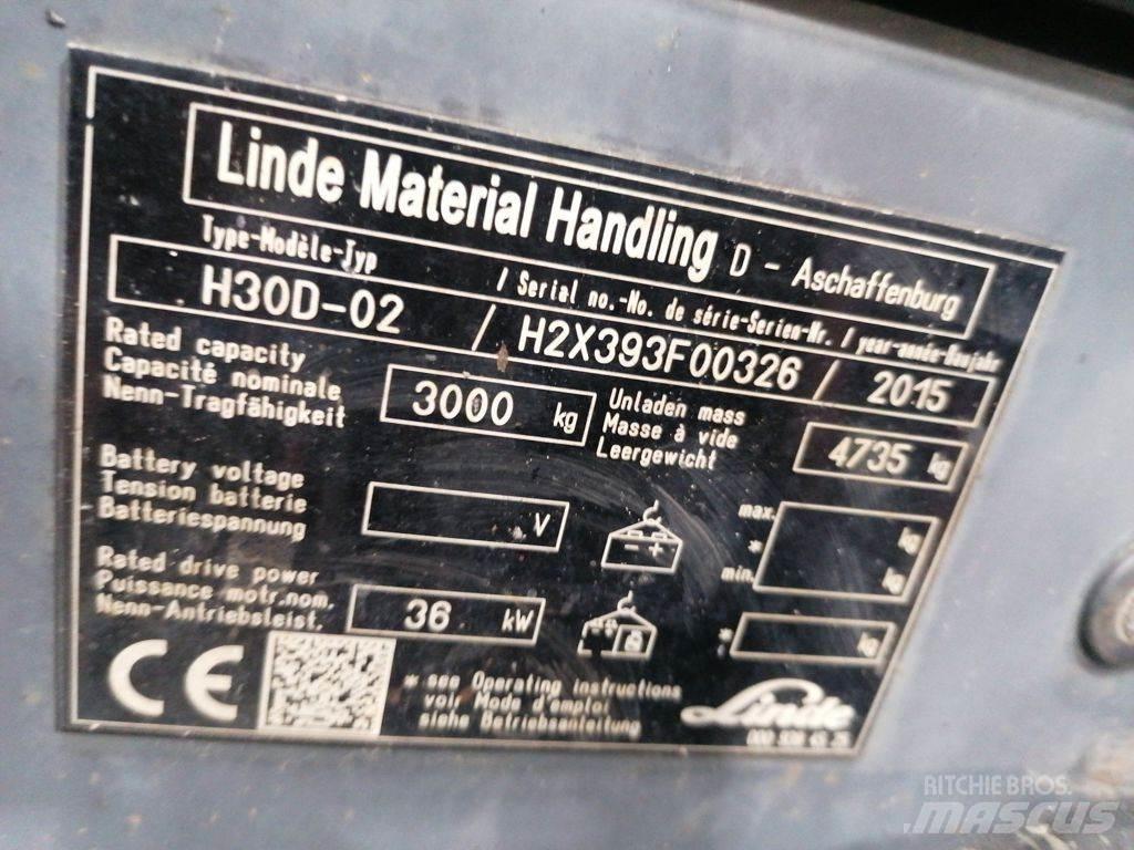 Linde H30D-02 Diesel gaffeltrucks