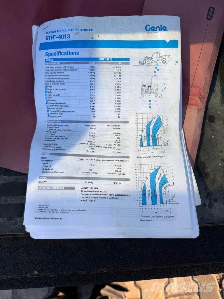 Genie GTH 4013 SX Teleskoplæssere