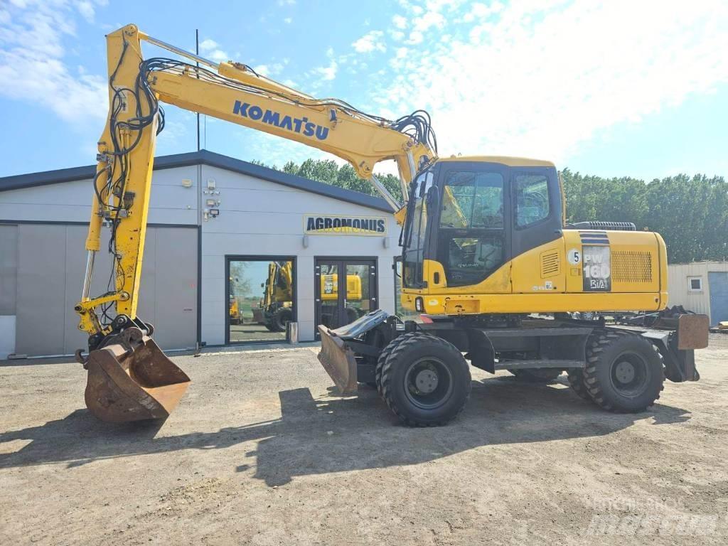 Komatsu PW 160-7 Gravemaskiner på hjul