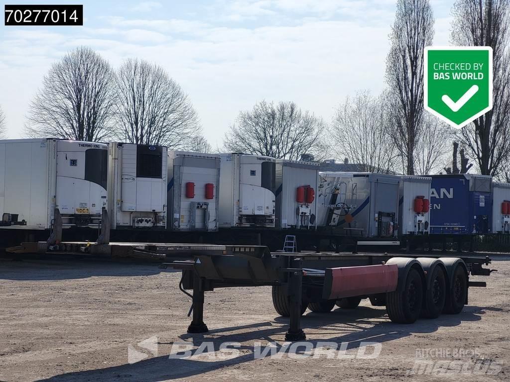 Van Hool 3 axles Semi-trailer med containerramme
