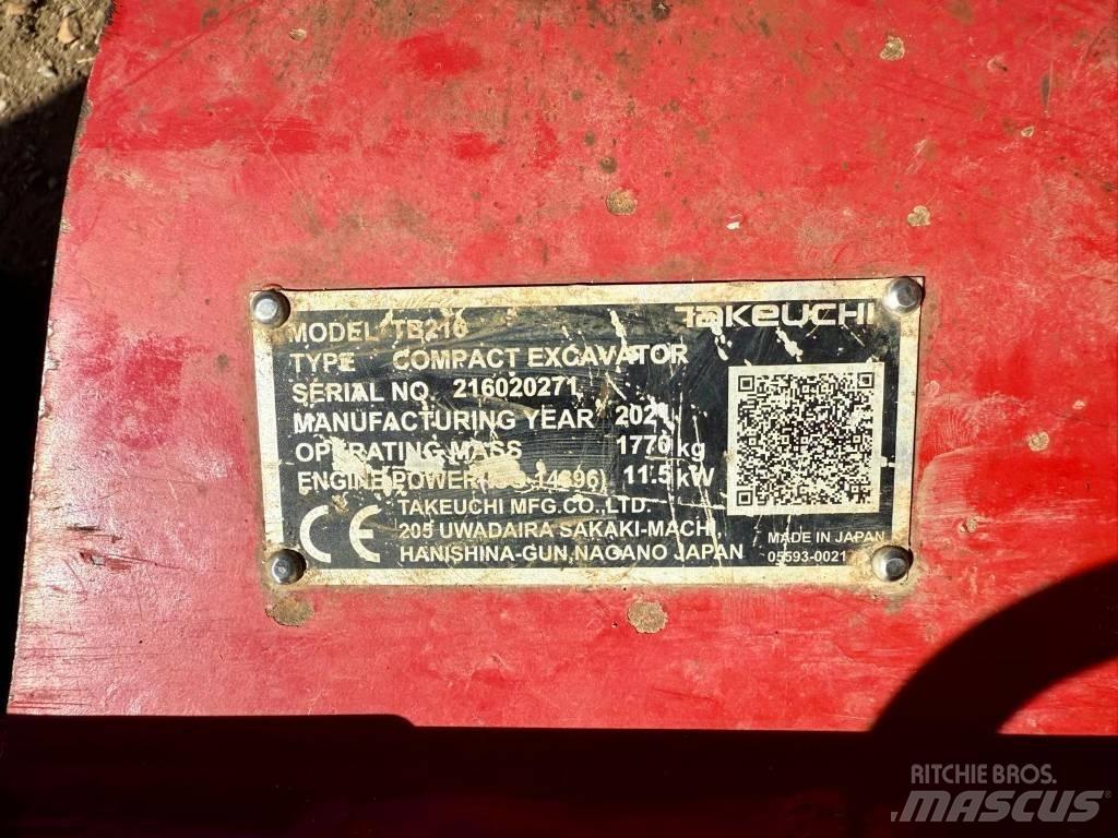 Takeuchi TB 216 Minigravemaskiner