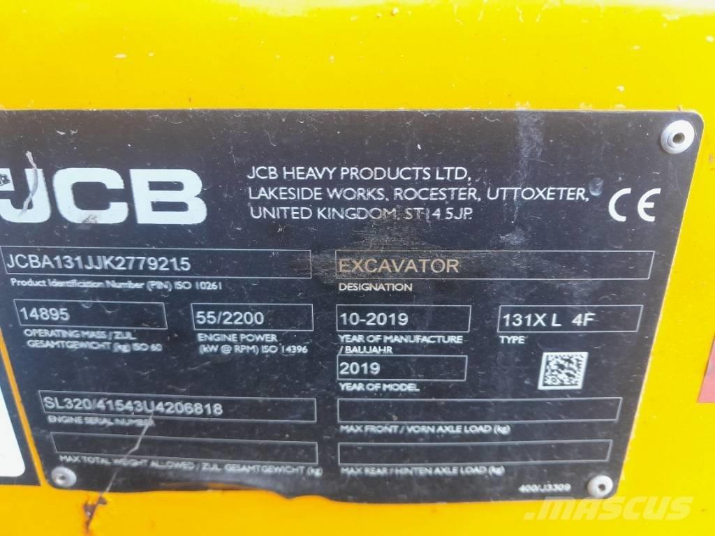 JCB 131 X Gravemaskiner på larvebånd
