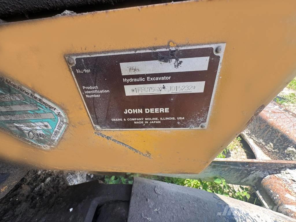 John Deere 75 G Minigravemaskiner