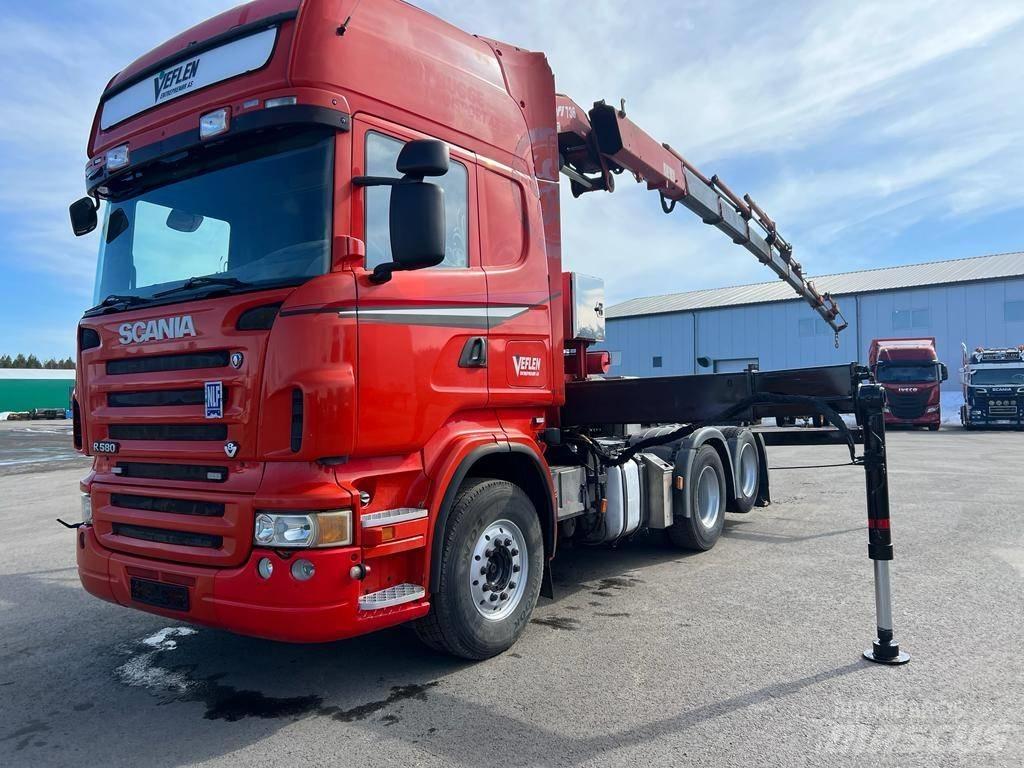 Scania R 580 Lastbil med kran