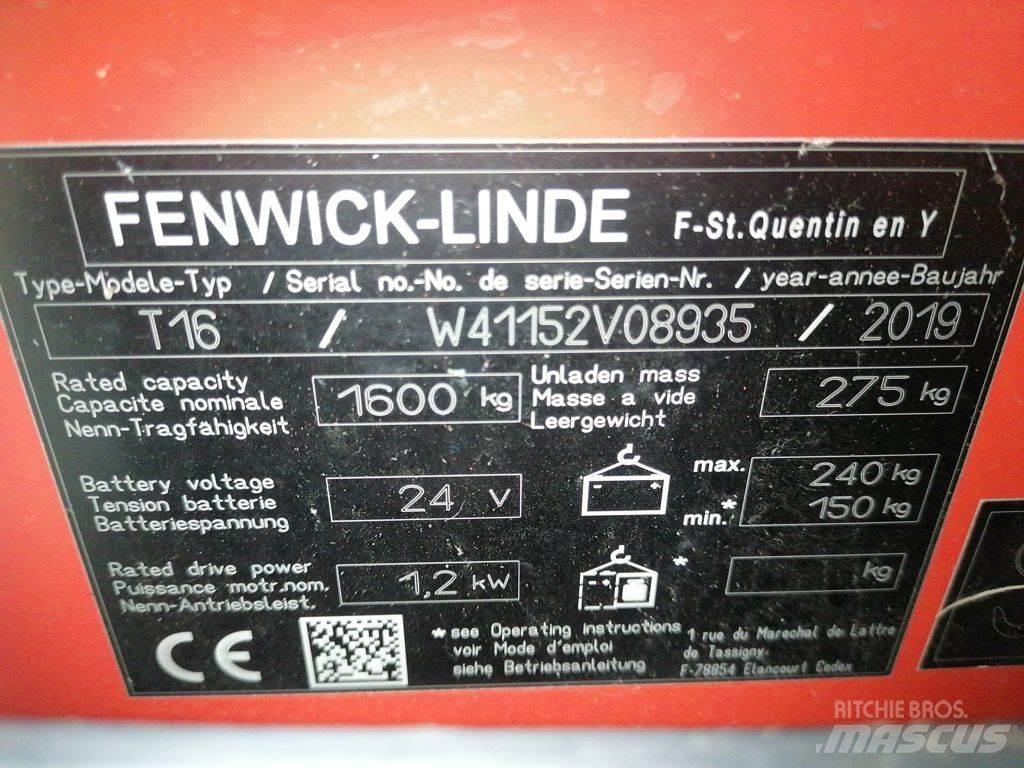 Linde T16L El-palleløftere