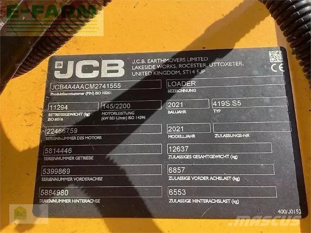 JCB 419s s5 Minigravemaskiner