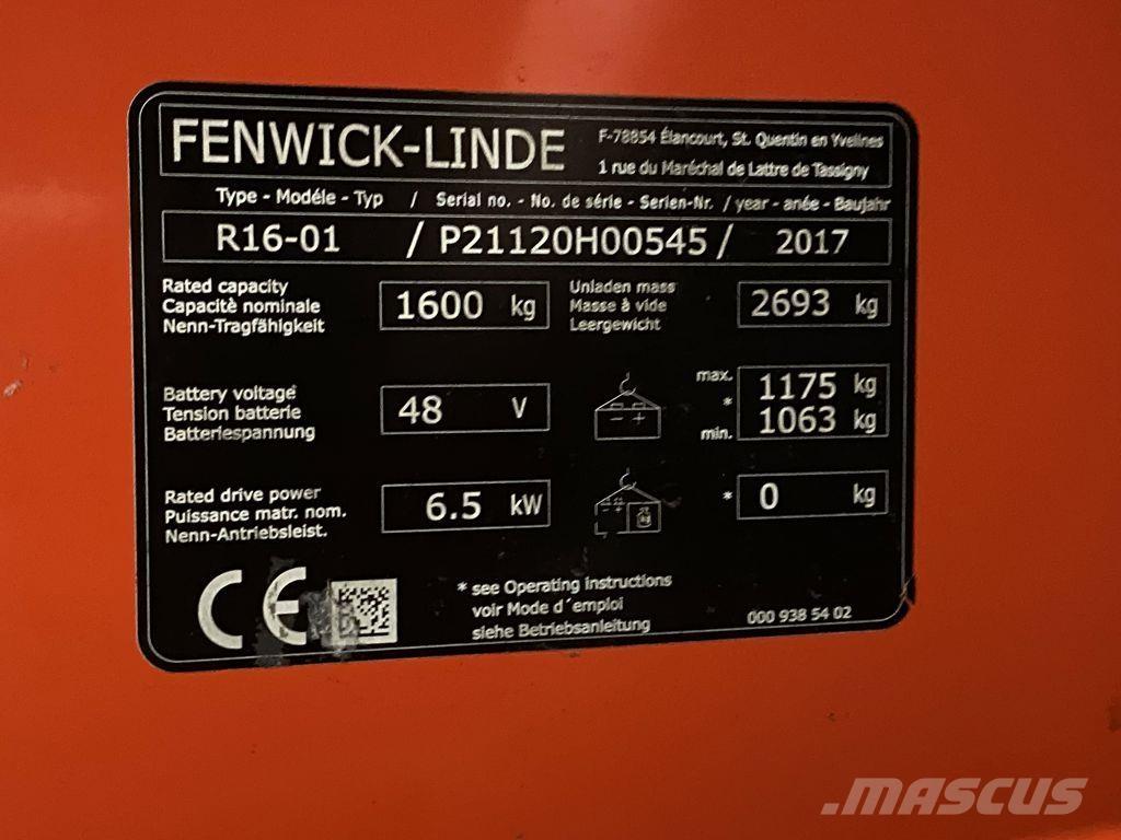 Linde R16 Reachtruck