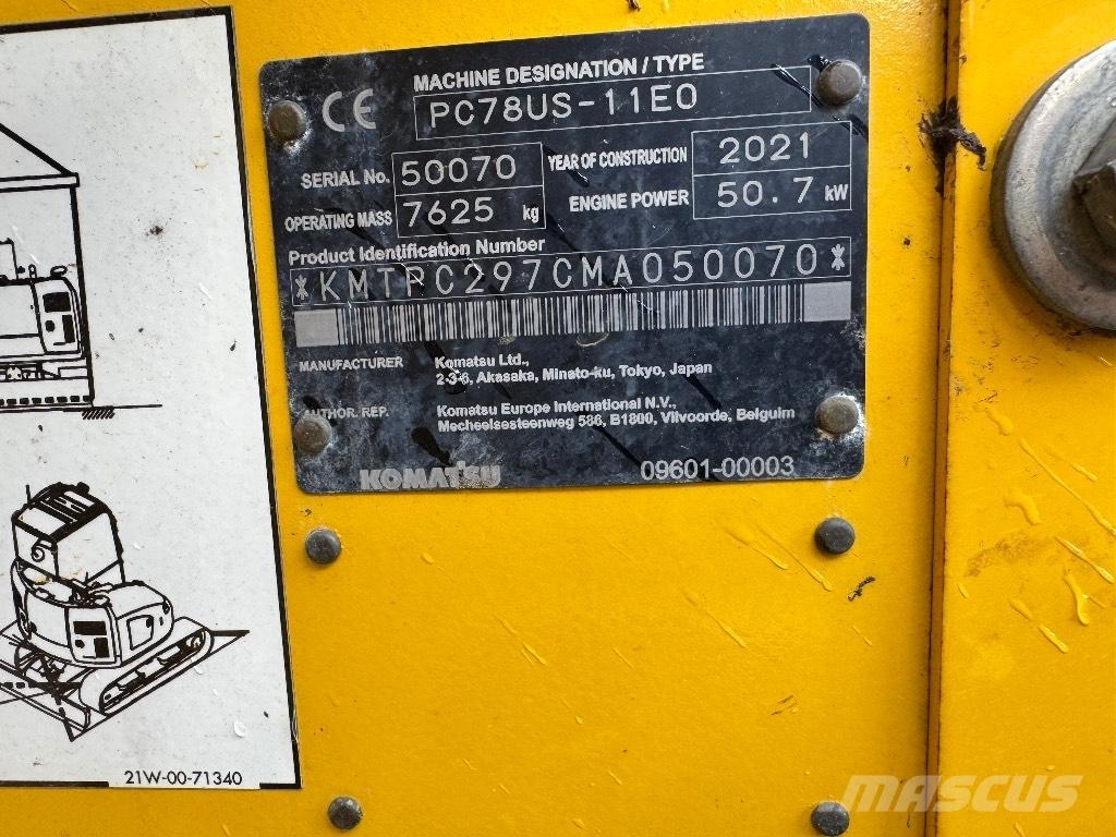 Komatsu PC 78 US Midi-gravemaskiner 7t - 12t