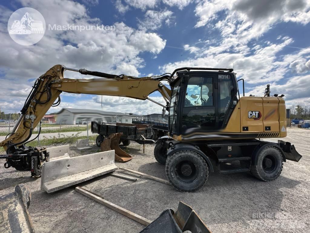 CAT M 314 Gravemaskiner på hjul