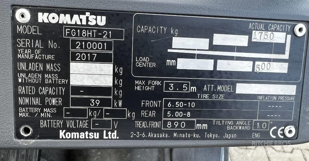 Komatsu FG15HT-21 LPG gaffeltrucks