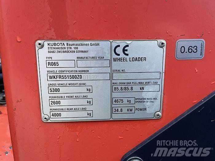 Kubota R065 Læssemaskiner på hjul