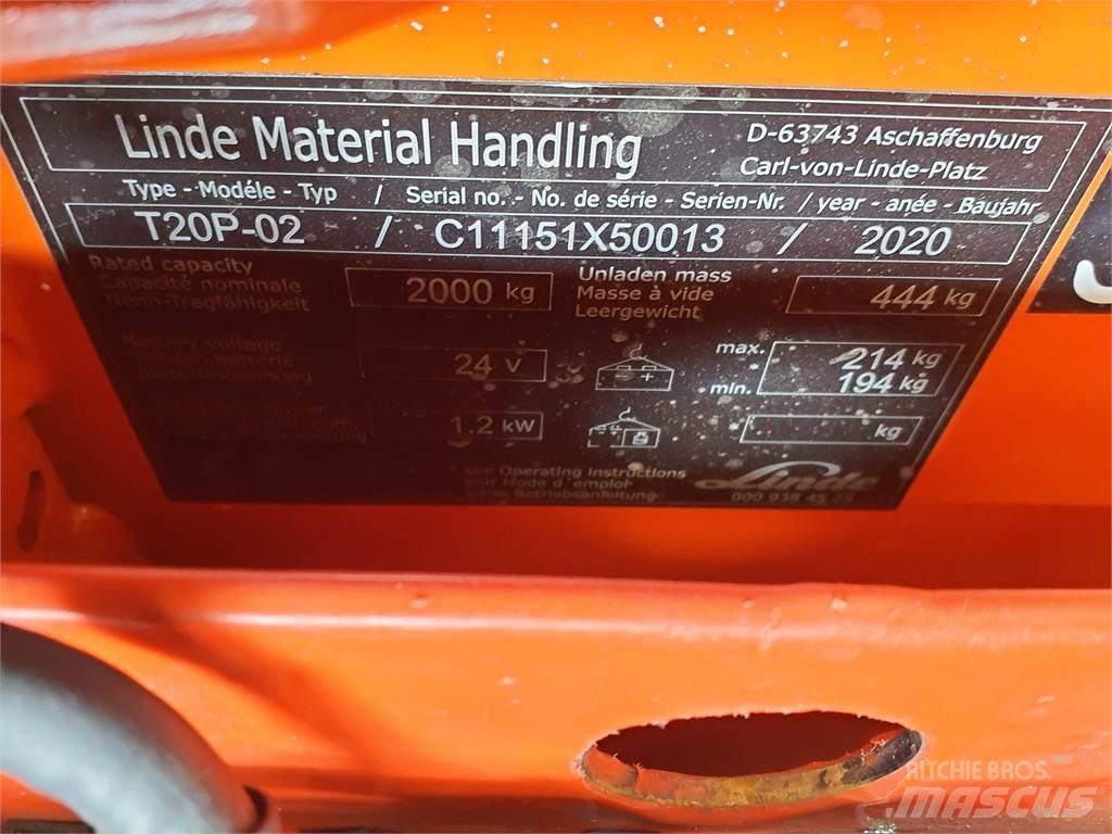 Linde T20P El-palleløftere