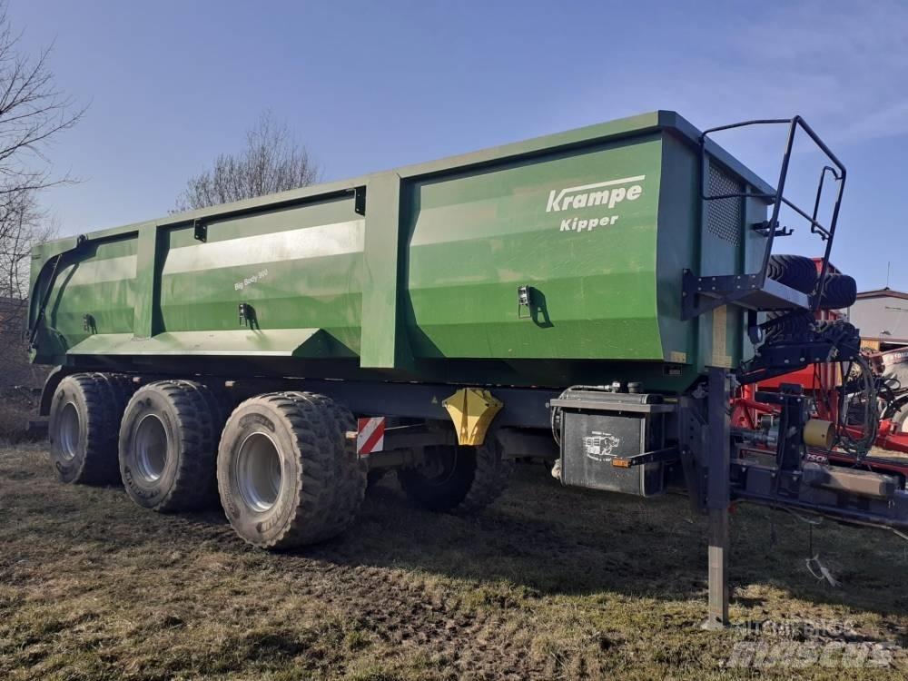 Krampe Big Body 900 Semi-trailer med lad/flatbed