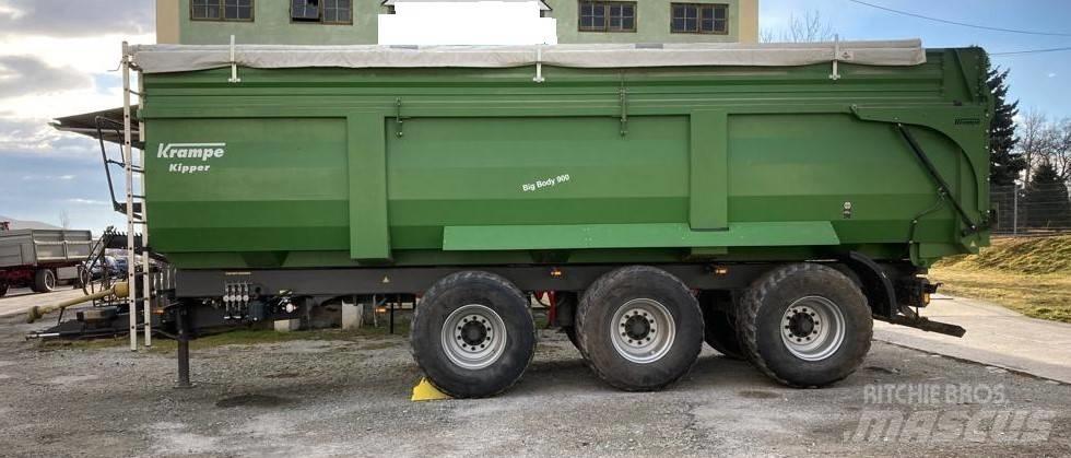 Krampe Big Body 900 Semi-trailer med lad/flatbed