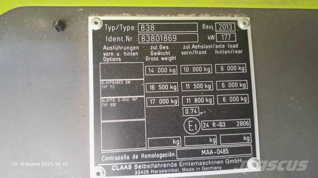 CLAAS Tucano 430 APS Mejetærskere