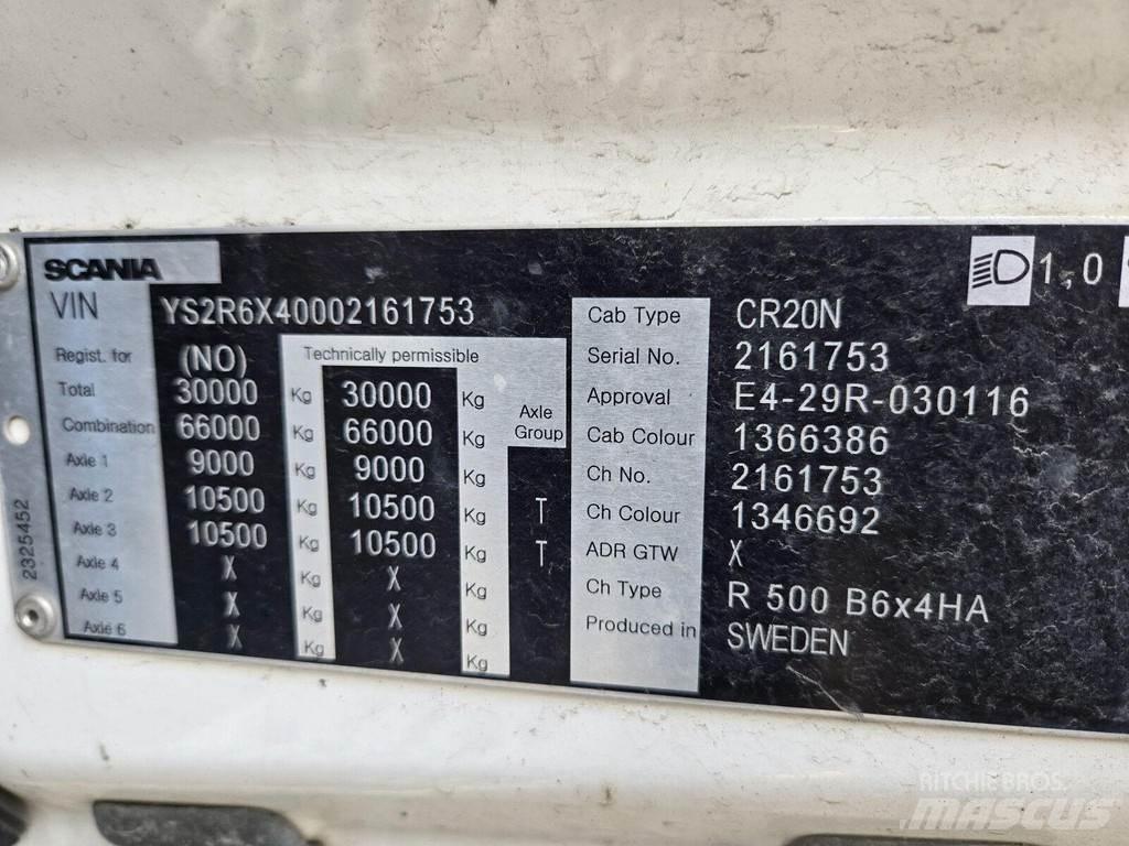 Scania R500 6X4 Lastbiler med tip