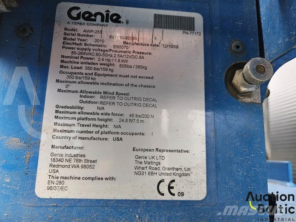 Genie AWP 25 S Andre lifte og platforme