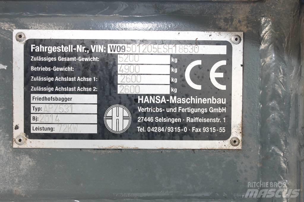 Hansa APZ 531 Gravemaskiner på hjul