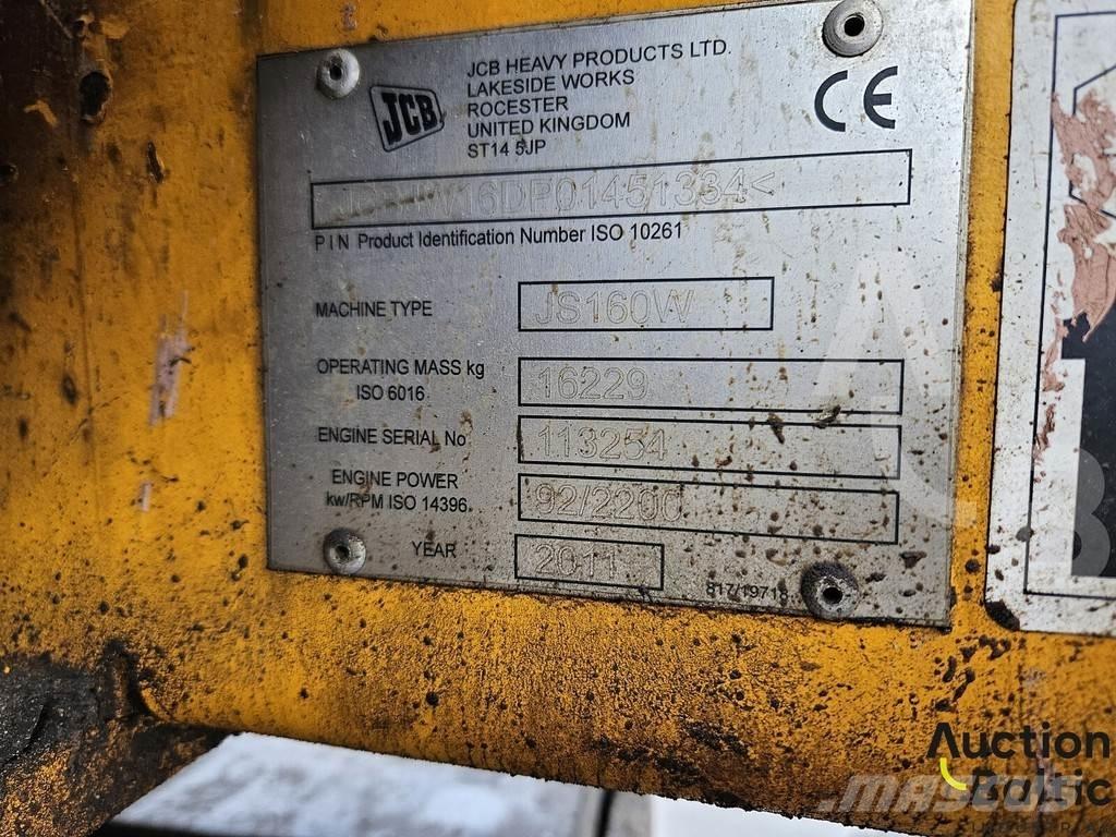 JCB JS 160 W Gravemaskiner på hjul