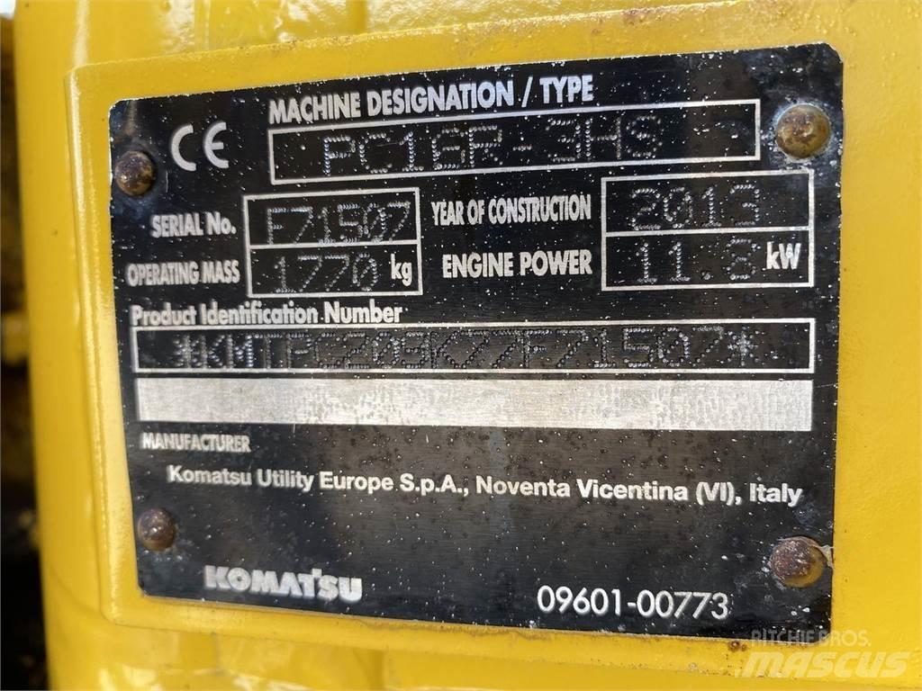 Komatsu PC16R-3 Gravemaskiner på hjul