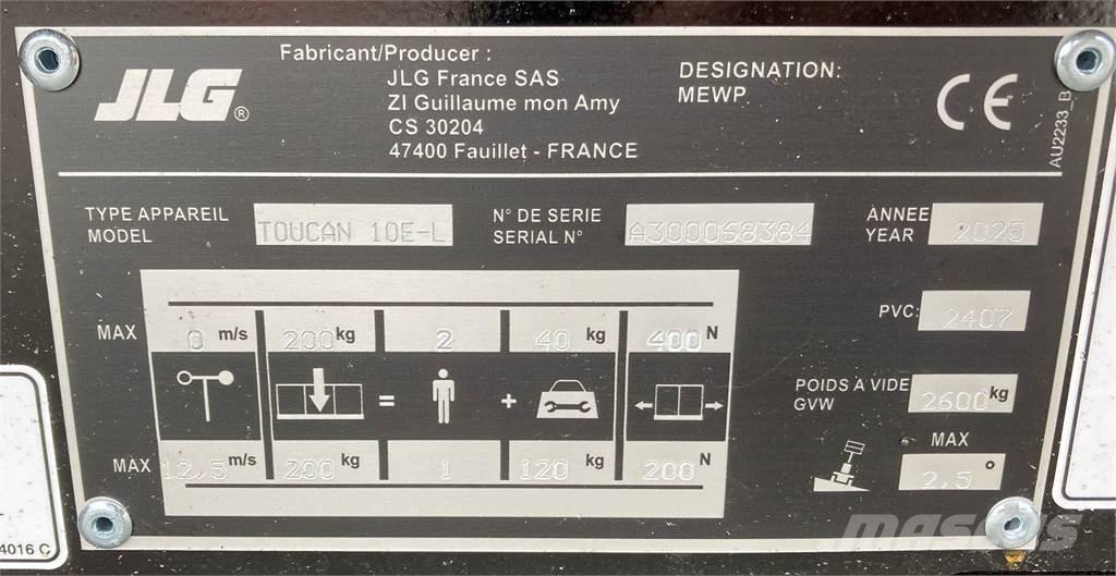 JLG Toucan 10E-L Andre lifte og platforme