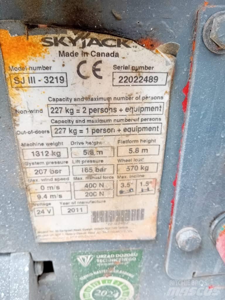 SkyJack 3219 SJ Saxlifte