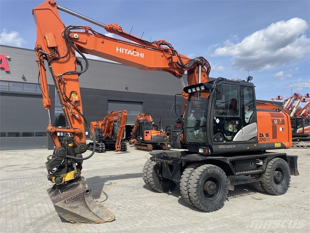 Hitachi ZX 170 W-5 B Gravemaskiner på hjul