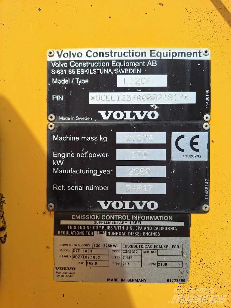 Volvo L 120 F Læssemaskiner på hjul