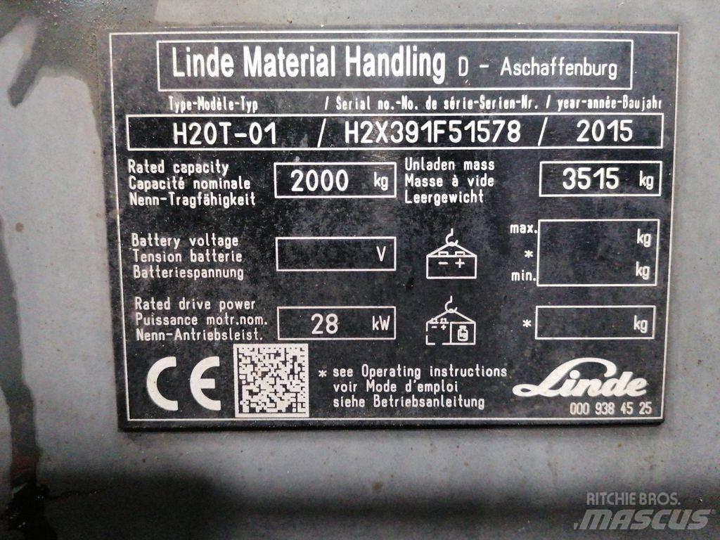 Linde H20T-01 LPG gaffeltrucks