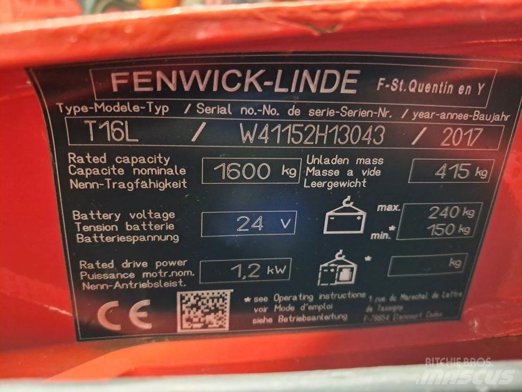 Linde T16L El-palleløftere