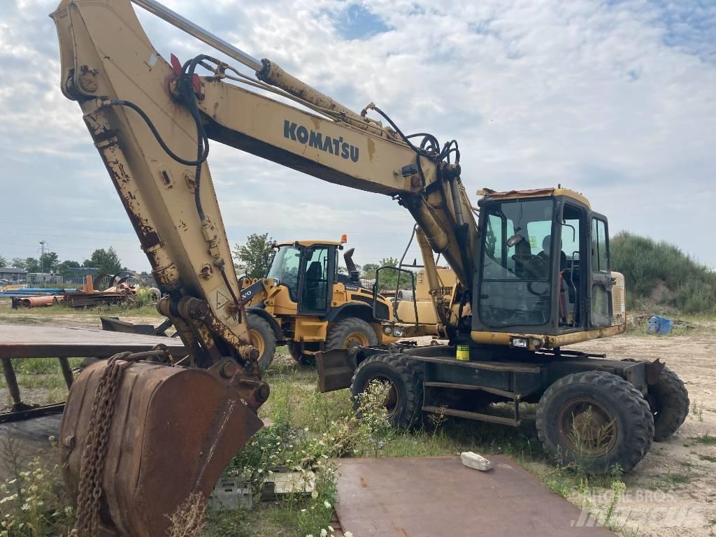 Komatsu PW 170 Gravemaskiner på hjul