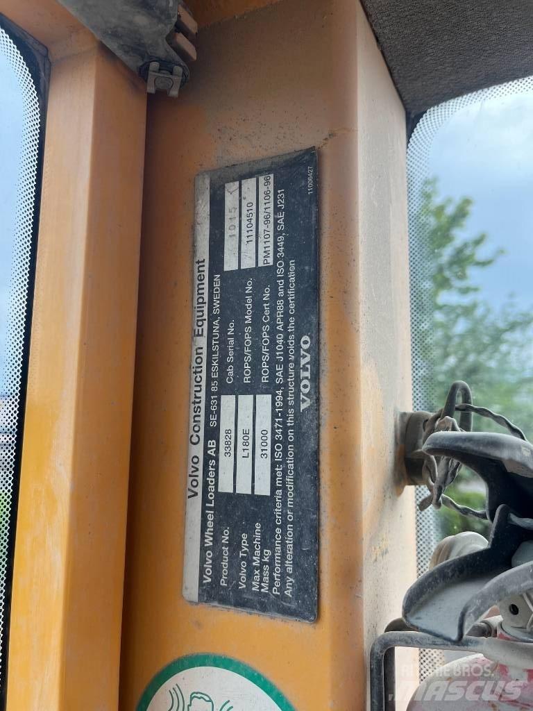 Volvo L 180 E Læssemaskiner på hjul