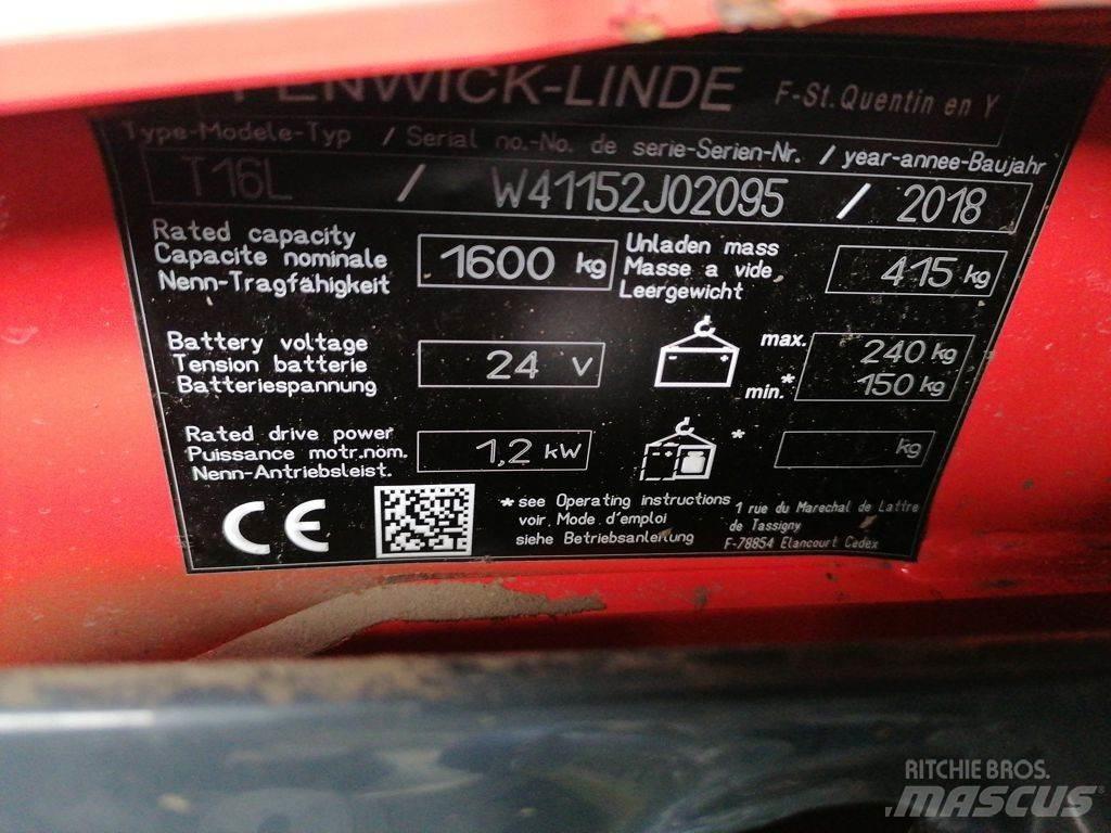 Linde T16L El-palleløftere