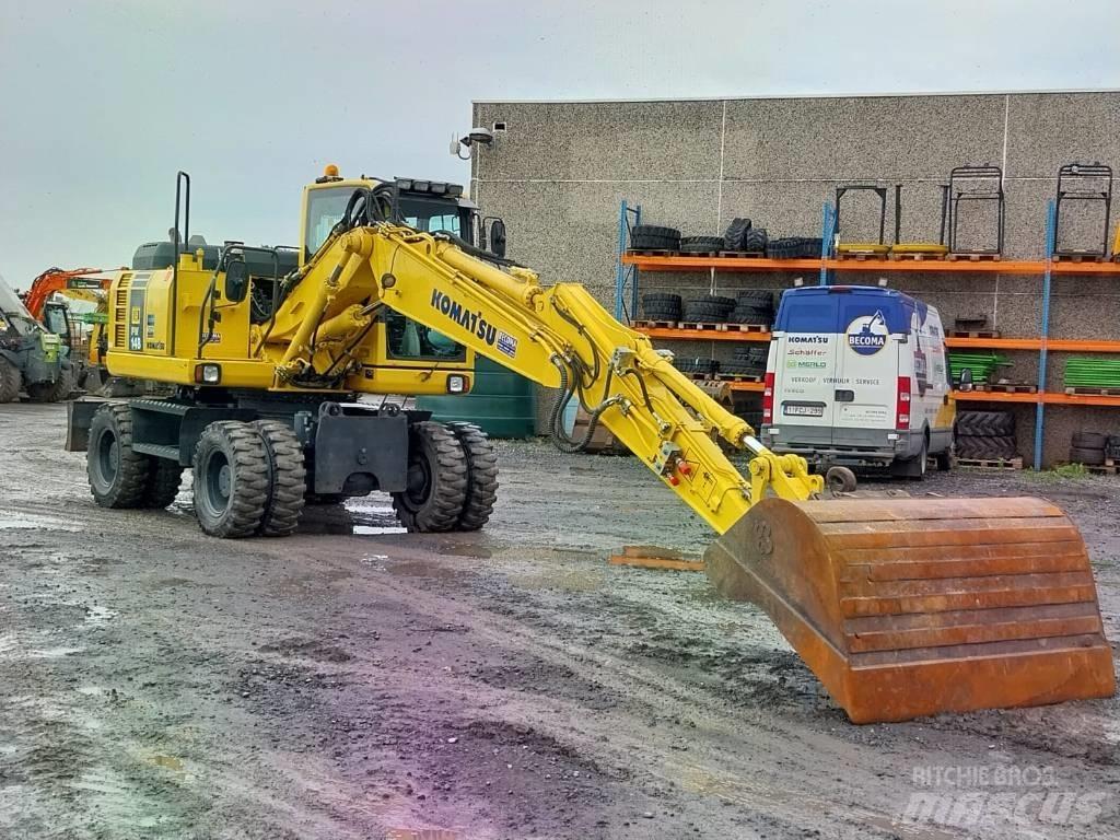 Komatsu PW148-8 Gravemaskiner på hjul