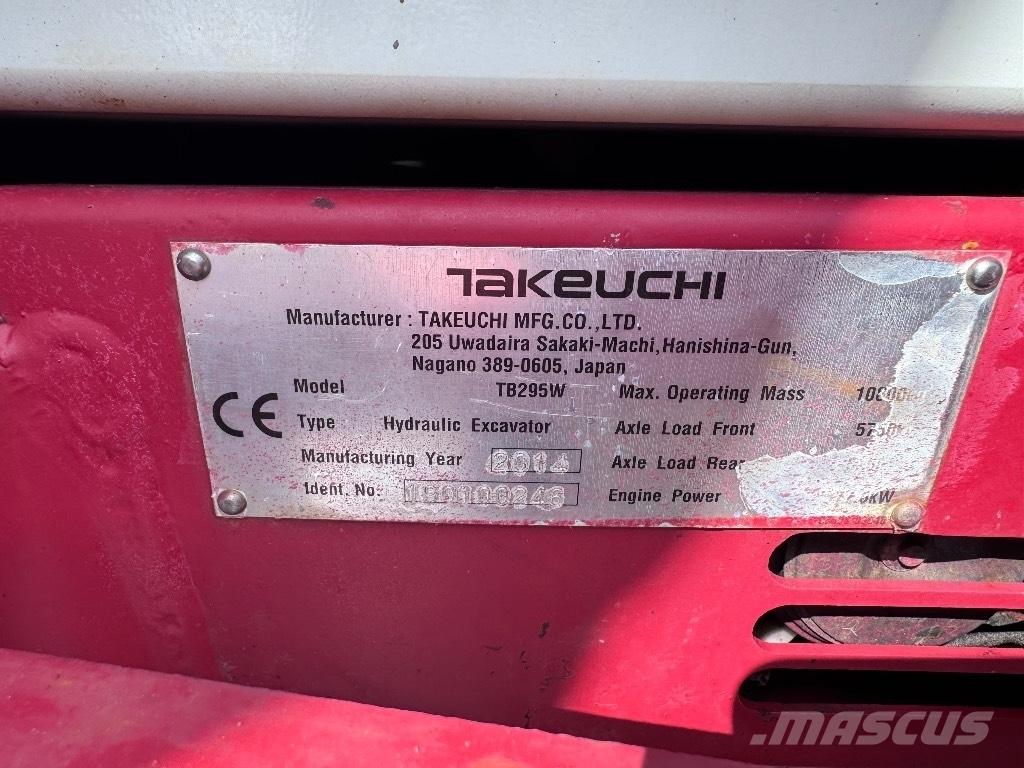 Takeuchi TB 295 W Gravemaskiner på hjul