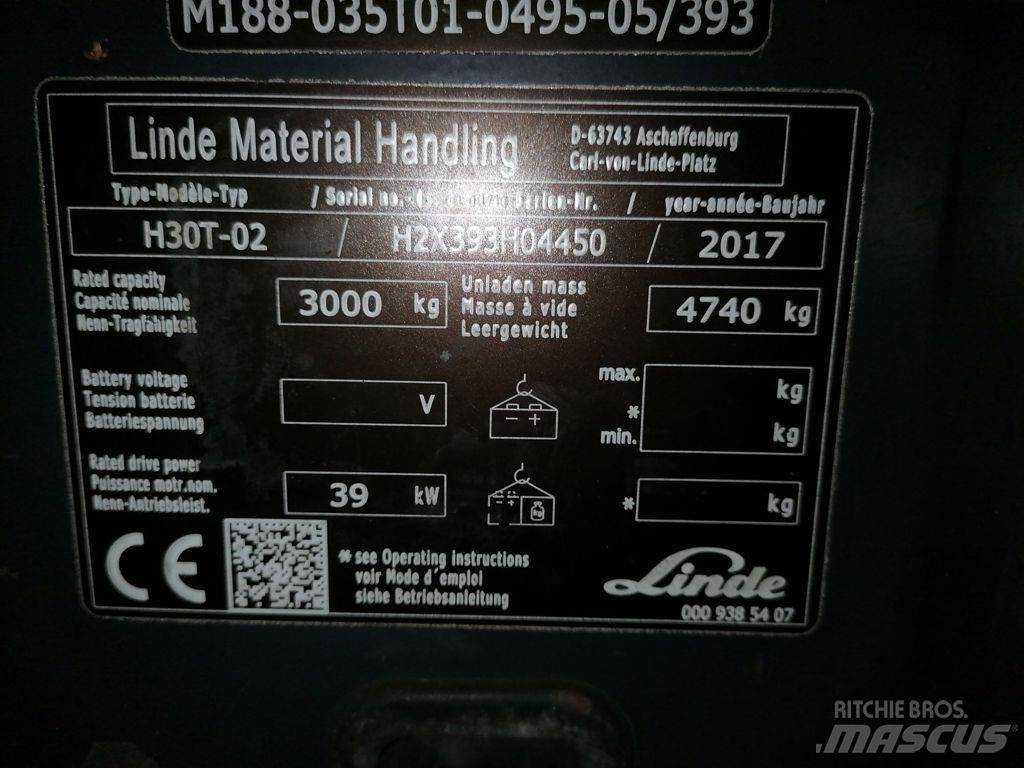 Linde H30T-02 LPG gaffeltrucks