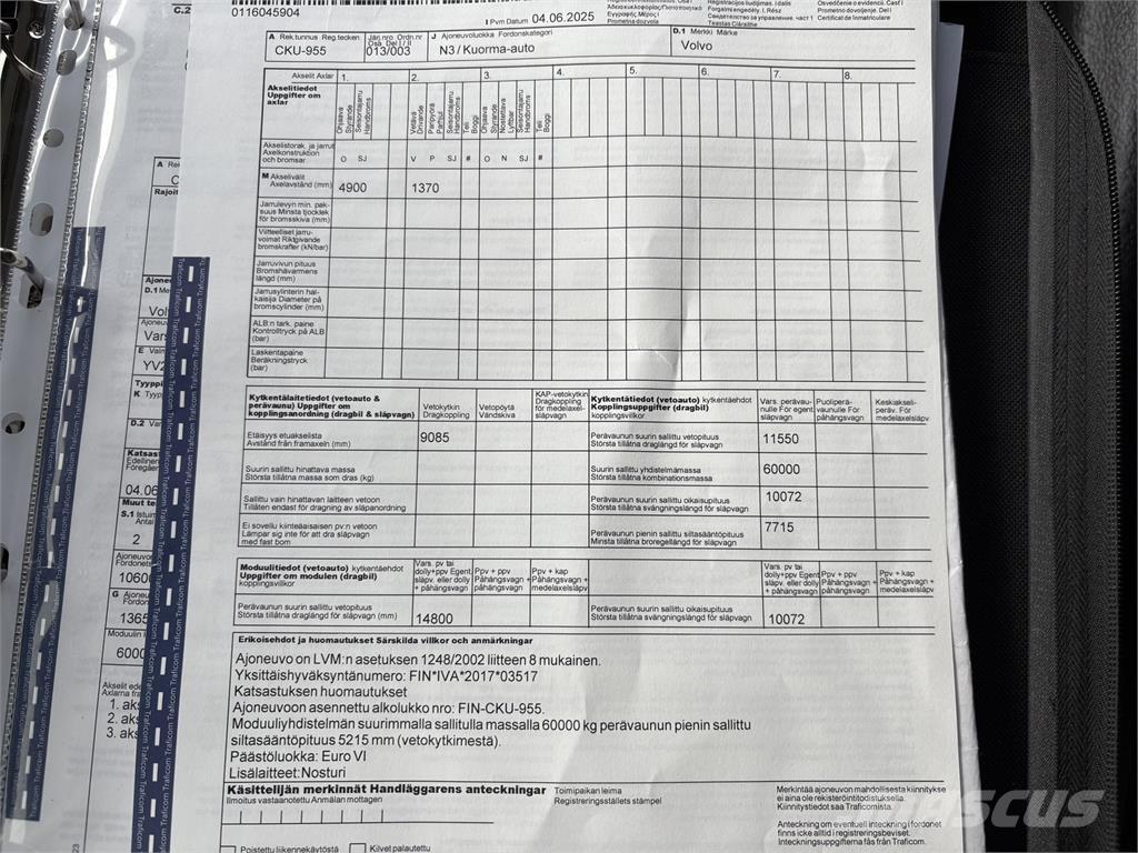 Volvo FM370 6x2 Lastbil med kran